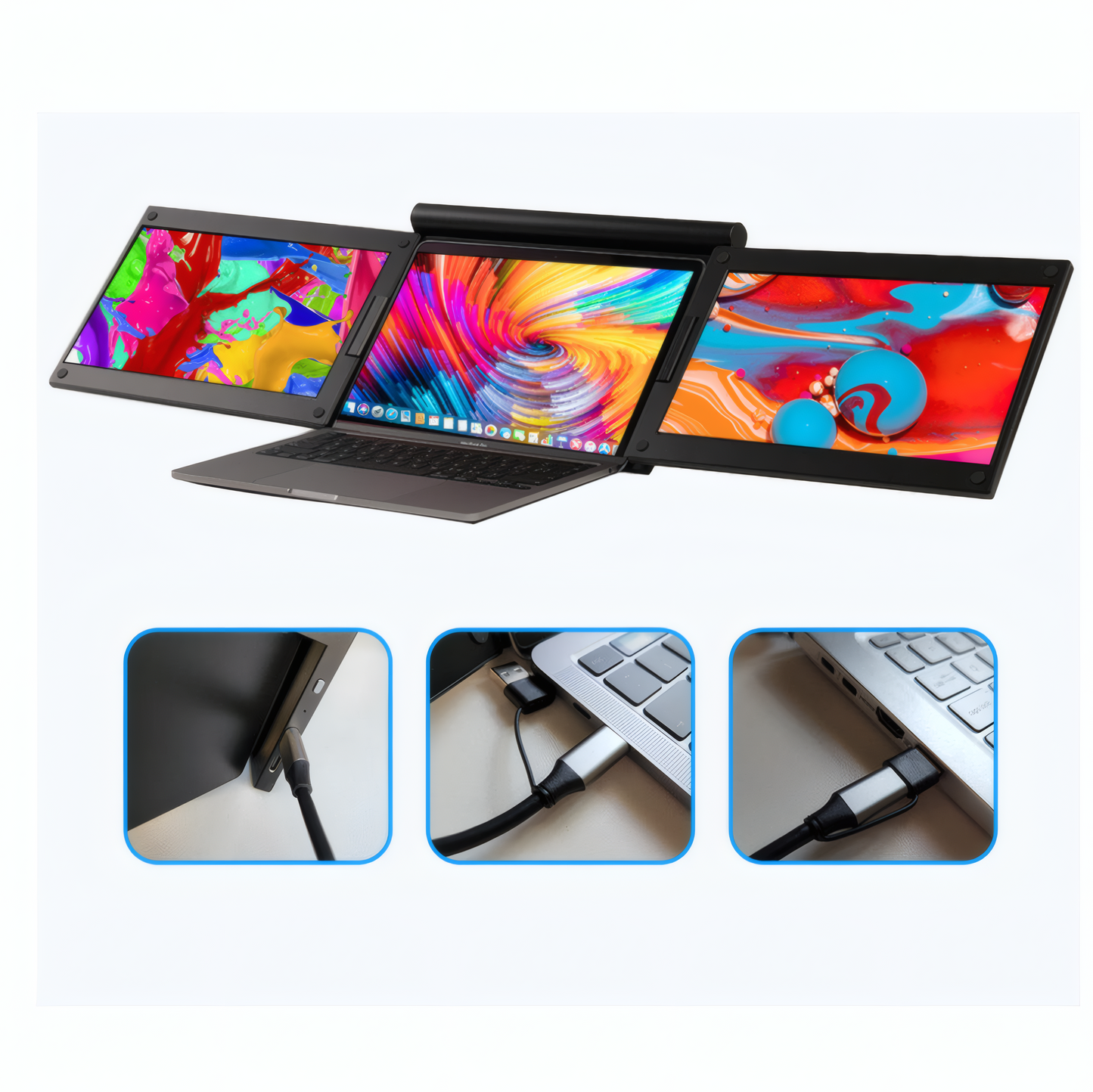 Portable Dual Screen Monitor for Laptops