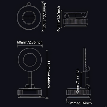 Vacuum Magnetic Phone Holder